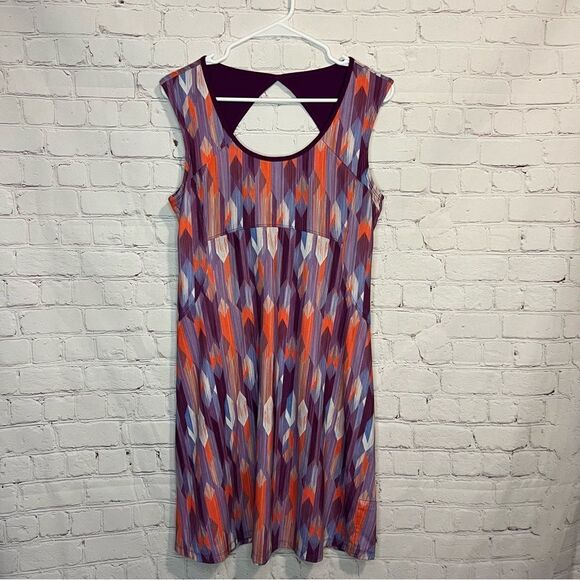 PrAna Grapevine Gemstone Calico Dress, Size Medium - Picture 1 of 10